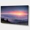 Designart - Sunrise in Purple Sky Over Mountains - Landscape Photography Canvas Print